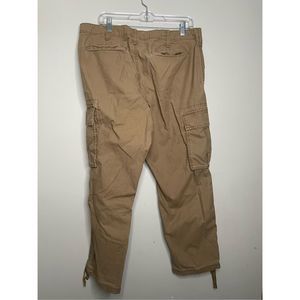 Old Navy Khaki Cargo Pants 36 X 30 Tan Pockets